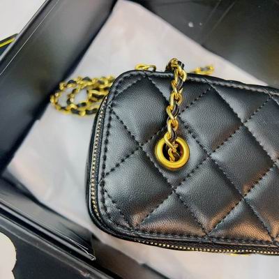 Chanel 盒子包羊皮18x10cm CN (17)