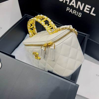 Chanel 盒子包羊皮18x10cm CN (8)