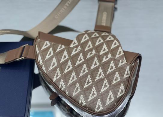 Dior 咖啡色帆布26x19x4.5cm wz (2)