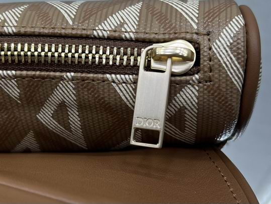 Dior 咖啡色帆布26x19x4.5cm wz (7)