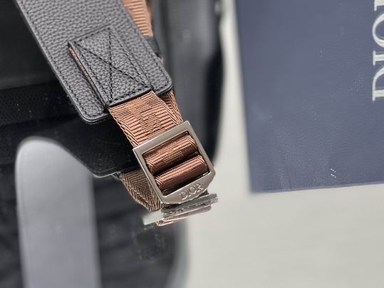 Dior 1ESBA163黑色全皮绣花 43x51x20 cm wz (7)