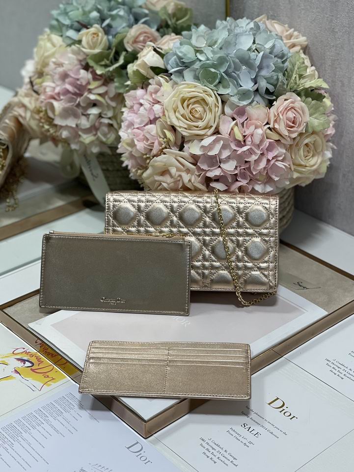 Dior 77035金 绿 黑色 21.5x11.5x3cm wz (19)