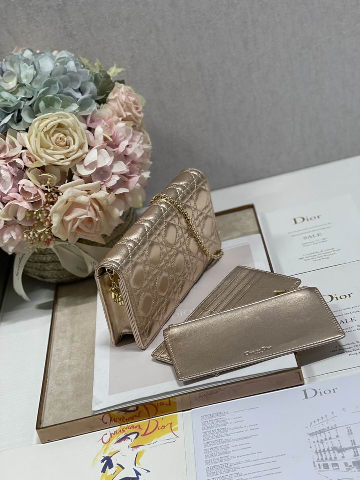 Dior 77035金 绿 黑色 21.5x11.5x3cm wz (23)