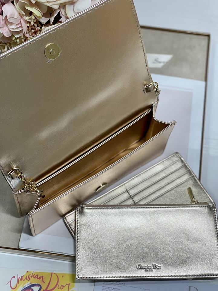 Dior 77035金 绿 黑色 21.5x11.5x3cm wz (25)