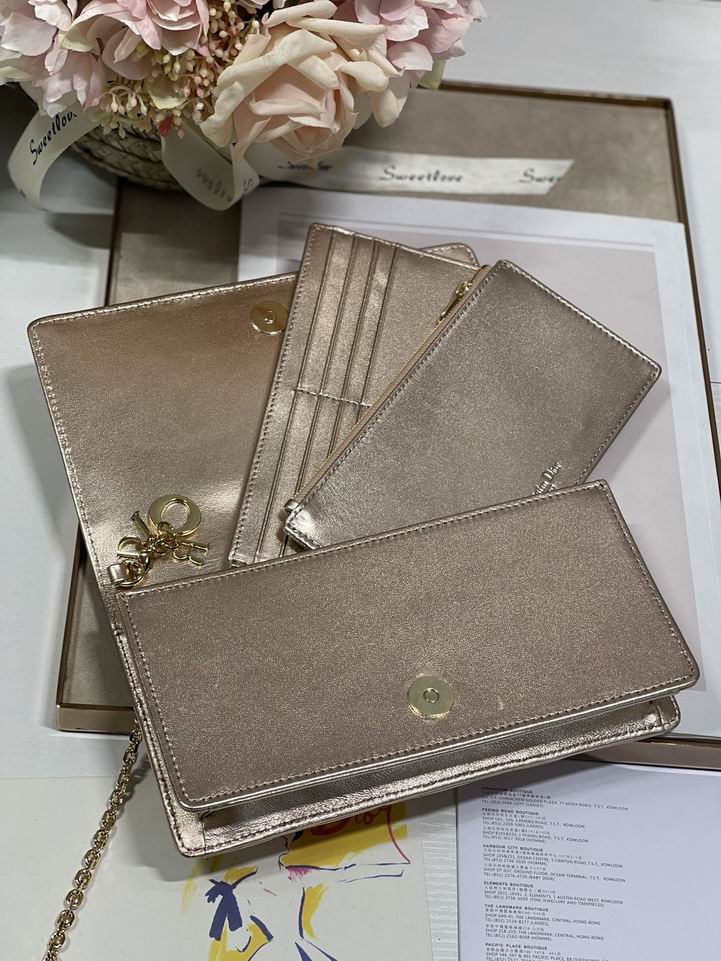 Dior 77035金 绿 黑色 21.5x11.5x3cm wz (27)