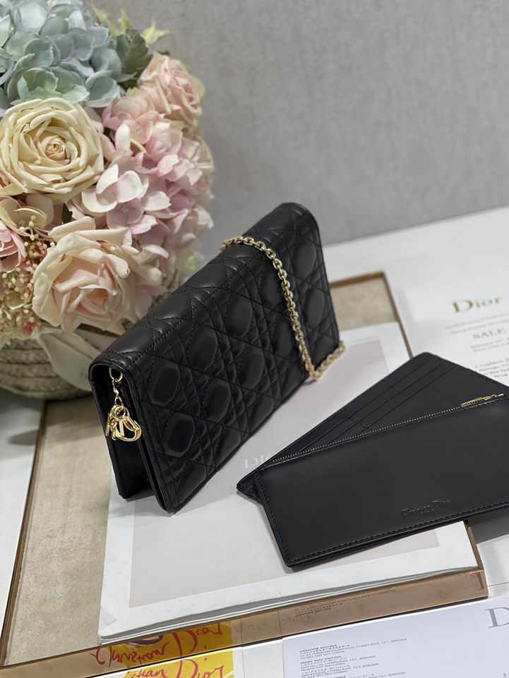 Dior 77035金 绿 黑色 21.5x11.5x3cm wz (4)