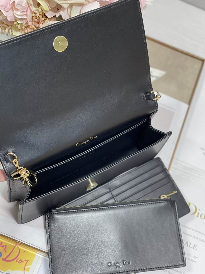 Dior 77035金 绿 黑色 21.5x11.5x3cm wz (9)