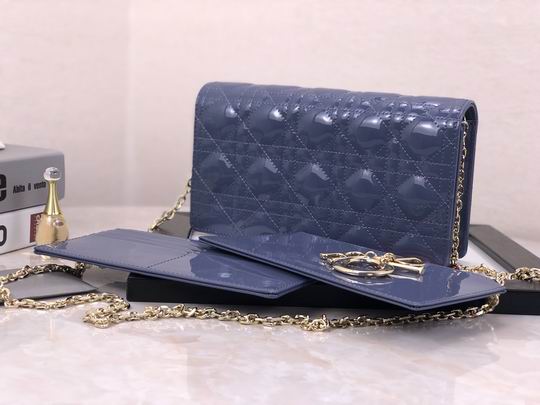 Dior D6602漆皮藤格纹 22x12x3cm wz (12)
