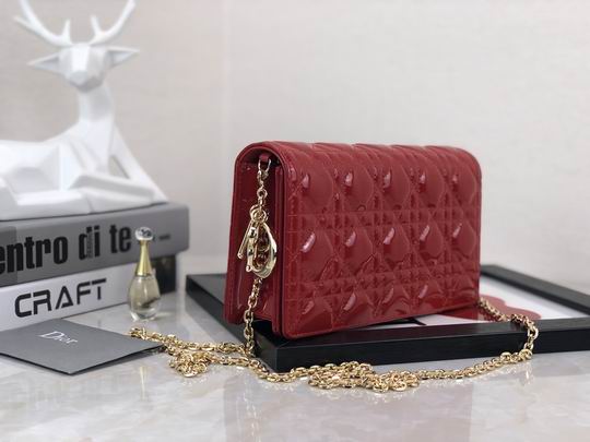 Dior D6602漆皮藤格纹 22x12x3cm wz (2)
