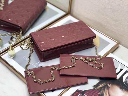 Dior D6602漆皮藤格纹 22x12x3cm wz (32)