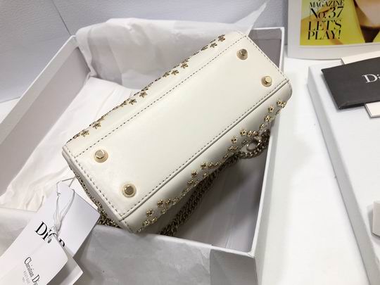 Dior Lady白色羊皮五角星M0505 17x15x7cm wz (3)