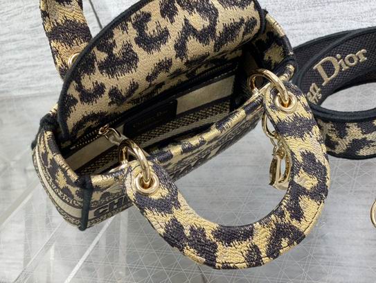Dior Lady豹纹 丛林刺绣 17cm wz5色 (35)