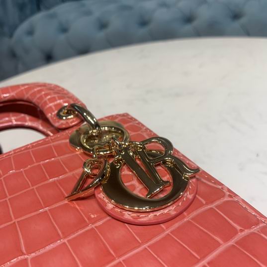 Dior Lady鳄鱼压纹17x7.5x14cm yz (16)