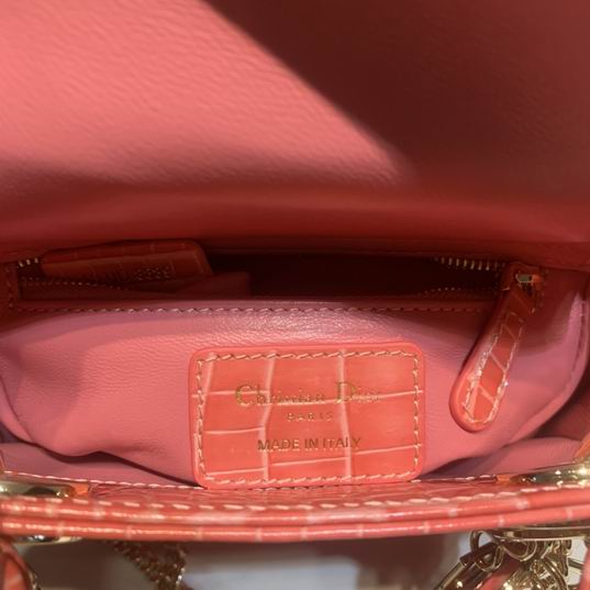 Dior Lady鳄鱼压纹17x7.5x14cm yz (19)