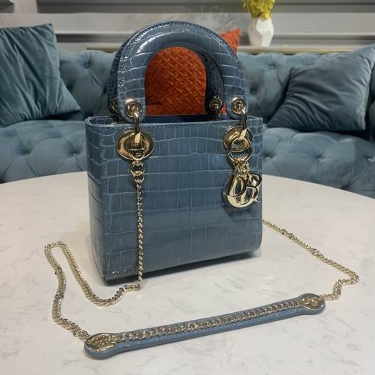 Dior Lady鳄鱼压纹17x7.5x14cm yz (30)