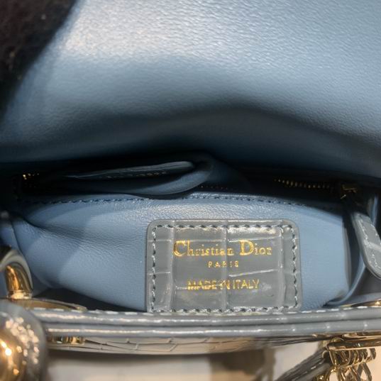 Dior Lady鳄鱼压纹17x7.5x14cm yz (36)