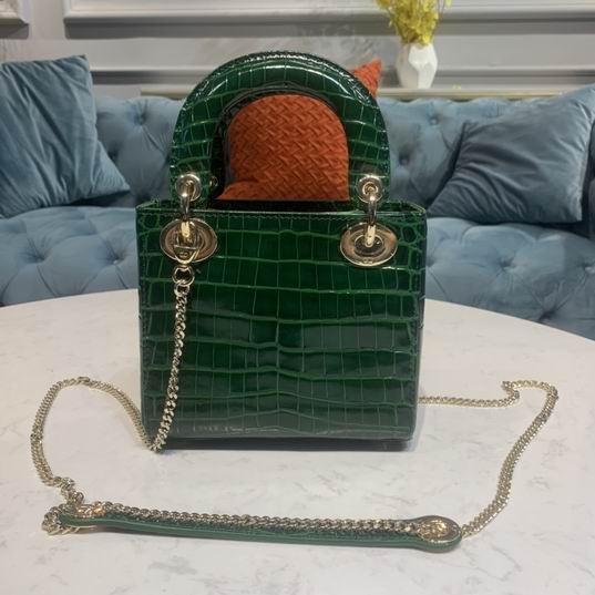 Dior Lady鳄鱼压纹17x7.5x14cm yz (40)