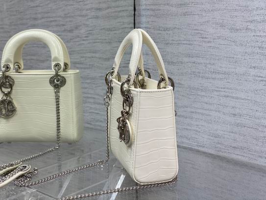 Dior Lady鳄鱼纹mini 17x15x7cm wz (3)