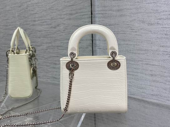 Dior Lady鳄鱼纹mini 17x15x7cm wz (4)