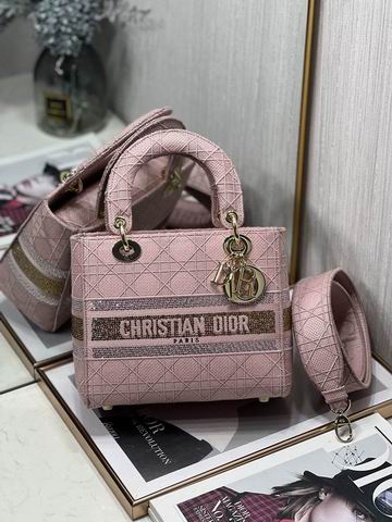 Dior Lady 五格刺绣24cm yz (10)