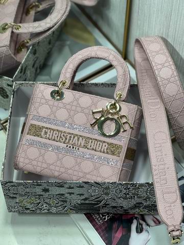Dior Lady 五格刺绣24cm yz (12)