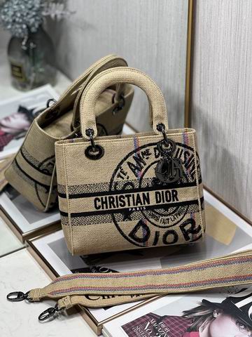 Dior Lady 五格刺绣24cm yz (27)