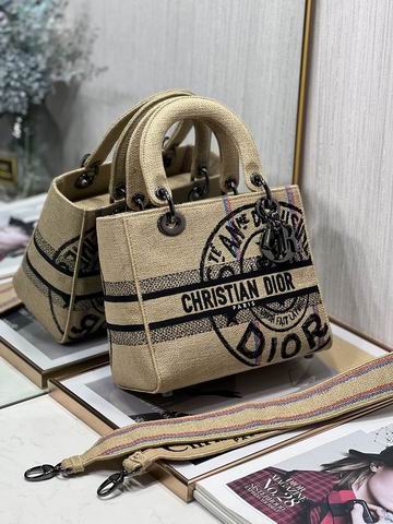 Dior Lady 五格刺绣24cm yz (28)