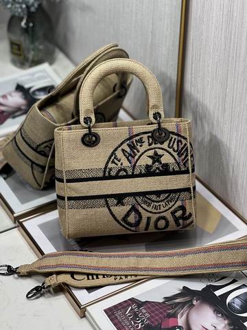 Dior Lady 五格刺绣24cm yz (29)