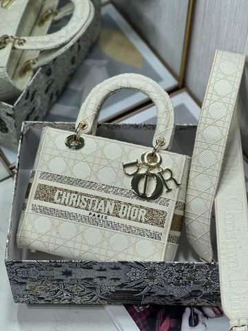 Dior Lady 五格刺绣24cm yz (3)