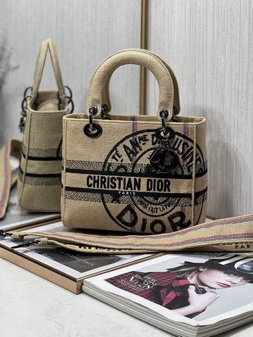 Dior Lady 五格刺绣24cm yz (31)