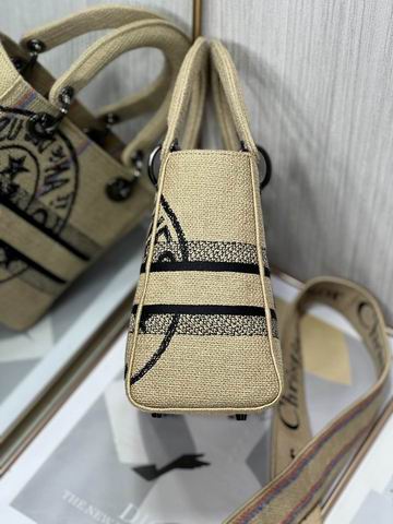 Dior Lady 五格刺绣24cm yz (32)