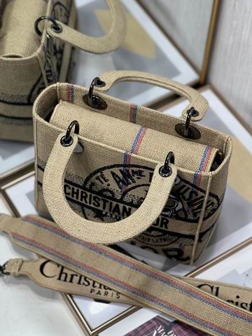 Dior Lady 五格刺绣24cm yz (34)