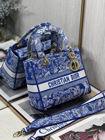 Dior Lady 五格刺绣24cm yz (36)