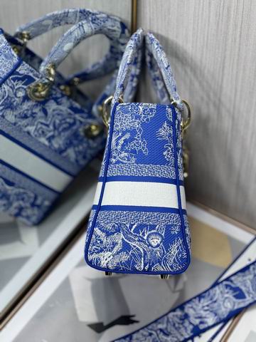 Dior Lady 五格刺绣24cm yz (37)