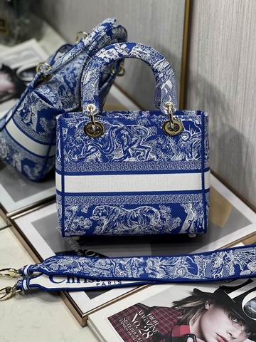 Dior Lady 五格刺绣24cm yz (39)