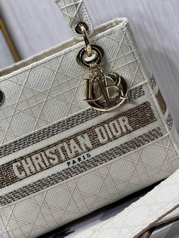 Dior Lady 五格刺绣24cm yz (6)