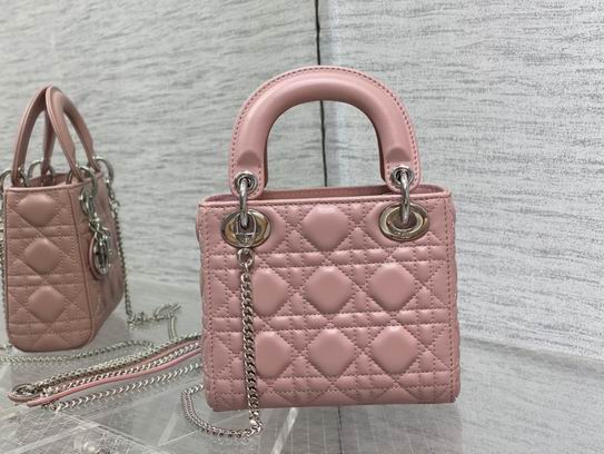 Dior Lady M0505复古粉羊银 17cm wz (2)