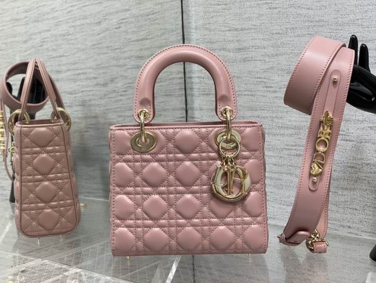 Dior Lady M0538复古粉羊金 20cm wz2色 (10)