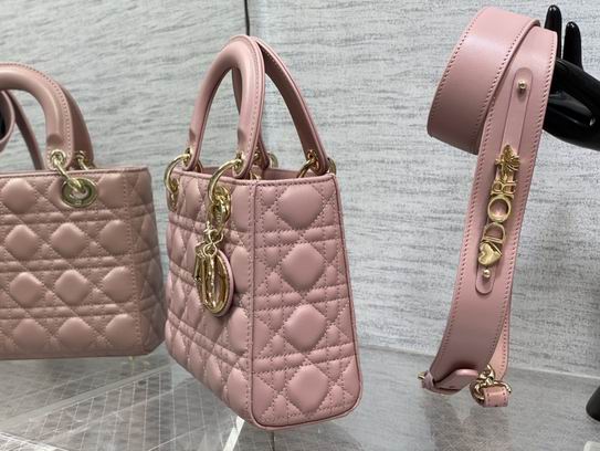 Dior Lady M0538复古粉羊金 20cm wz2色 (12)