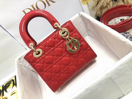 Dior Lady M0538 漆皮字母20x16.5x8cm wz (1)