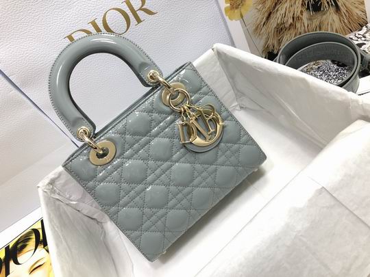 Dior Lady M0538 漆皮字母20x16.5x8cm wz (10)