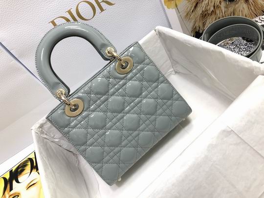 Dior Lady M0538 漆皮字母20x16.5x8cm wz (11)