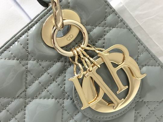 Dior Lady M0538 漆皮字母20x16.5x8cm wz (13)