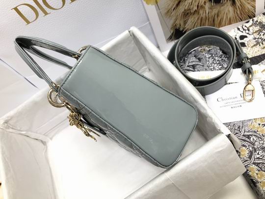 Dior Lady M0538 漆皮字母20x16.5x8cm wz (14)