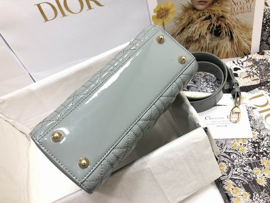 Dior Lady M0538 漆皮字母20x16.5x8cm wz (15)