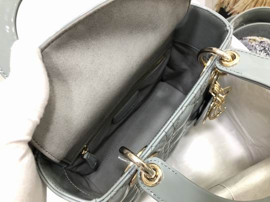 Dior Lady M0538 漆皮字母20x16.5x8cm wz (16)