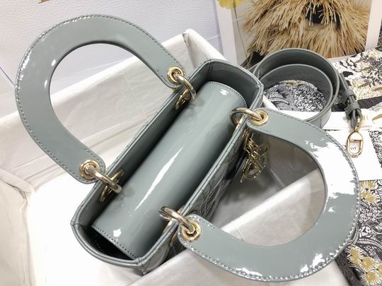 Dior Lady M0538 漆皮字母20x16.5x8cm wz (17)