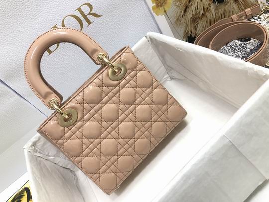 Dior Lady M0538 漆皮字母20x16.5x8cm wz (19)