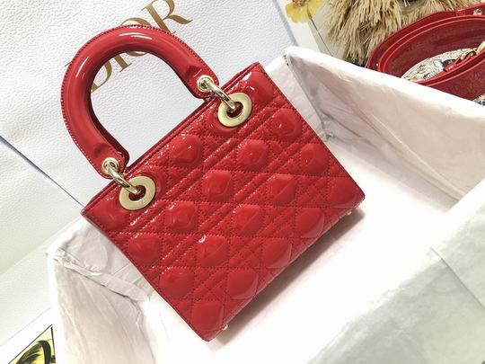 Dior Lady M0538 漆皮字母20x16.5x8cm wz (2)