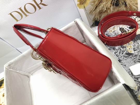 Dior Lady M0538 漆皮字母20x16.5x8cm wz (3)